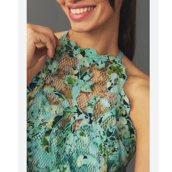 Anthropologie Tops - Anthropologie Women's Printed Applique Tank Blouse Size S Multicolor